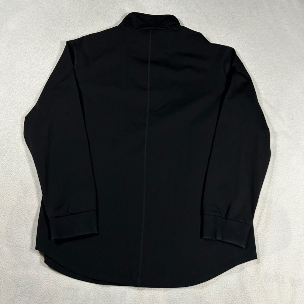 BYLT Elite Fairway Pullover Mens XXL Black Herringbone Collar Quarter Zip Snap - Picture 7 of 7
